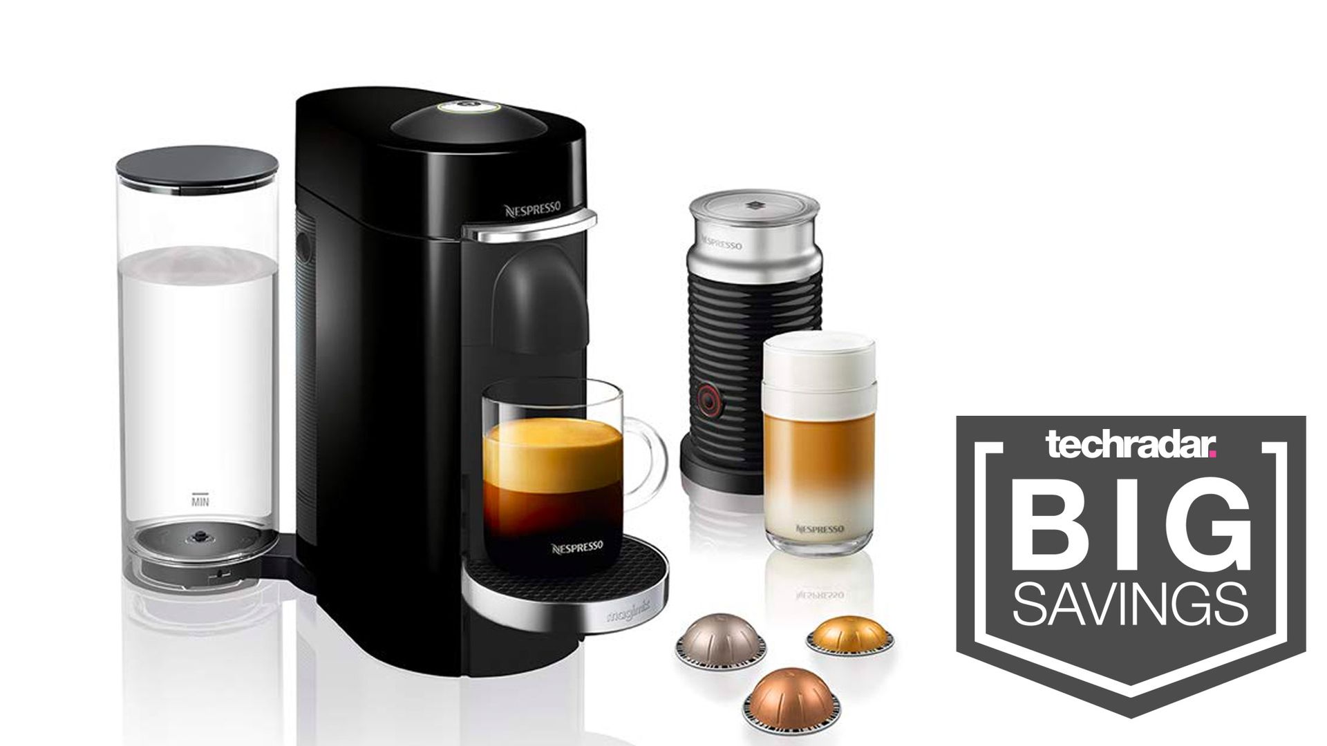 Espresso yourself and save AU90 on the Nespresso Vertuo Plus with milk