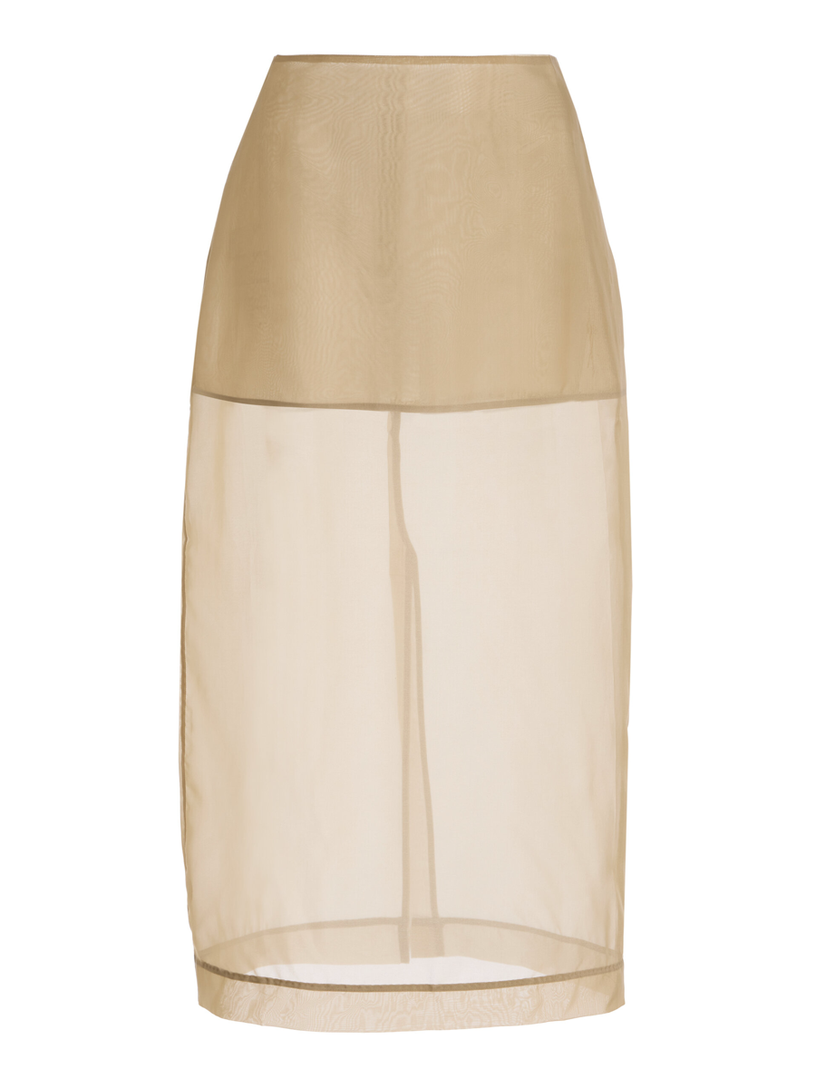 Exclusive Peri Silk-Blend Chiffon Midi Skirt