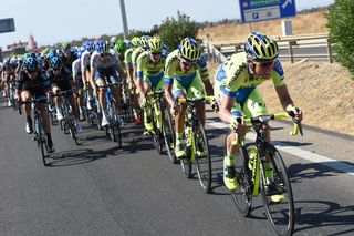 Tinkoff-Saxo chases on stage five of the 2015 Tour of Spain (Watson)