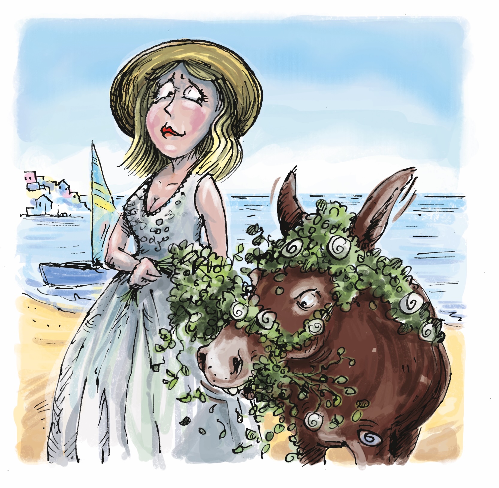 Wedding stereotype illustrations