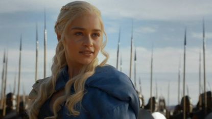 Emilia Clarke as Daenerys Targaryen in Game of Thrones season 3