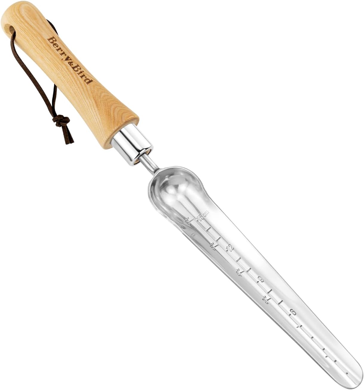 seed widger with wooden handle