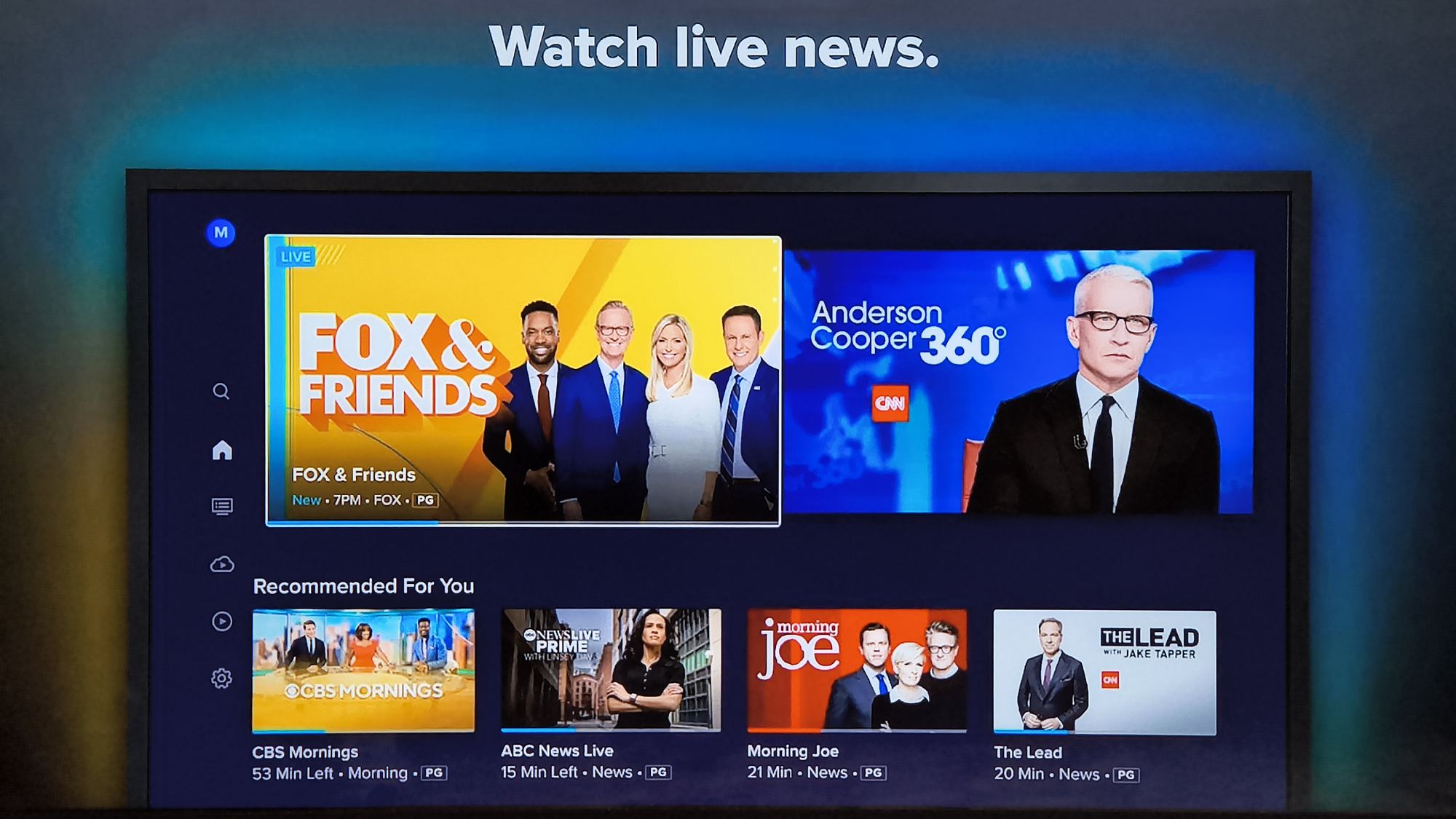 sling tv illustrative image on play store (chromecast with google tv)