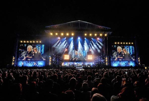 Queen onstage