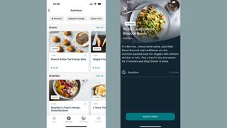 A selection of recipes available for Fitbit Premium vs free members