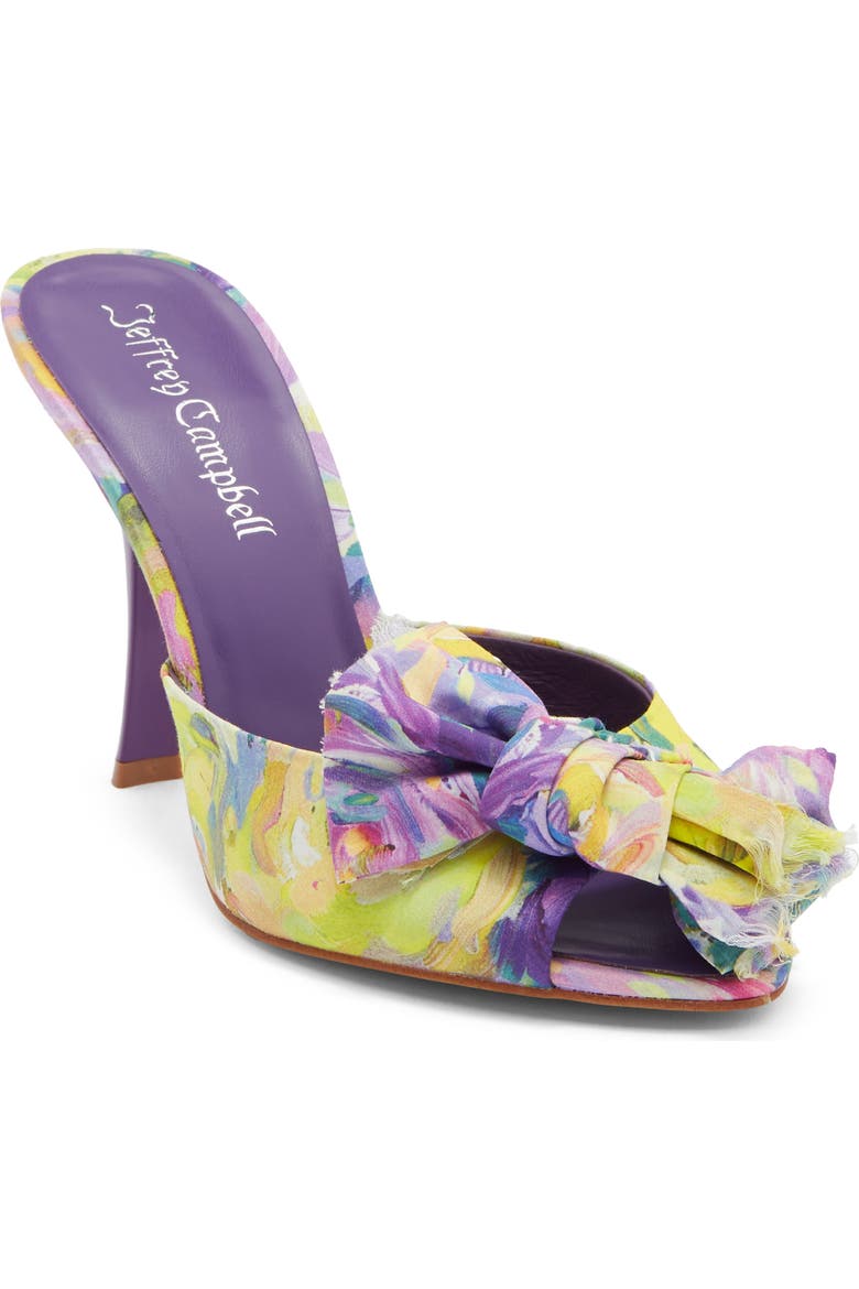 First Kiss Peep Toe Slide Sandal