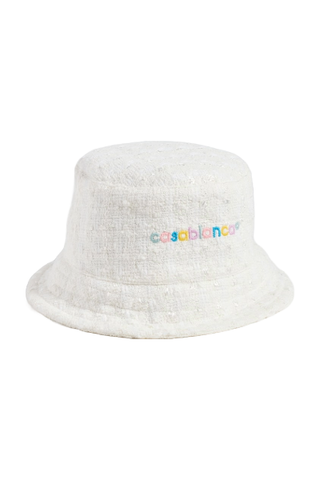 Casablanca Embroidered Tweed Bucket Hat (Was $485) 