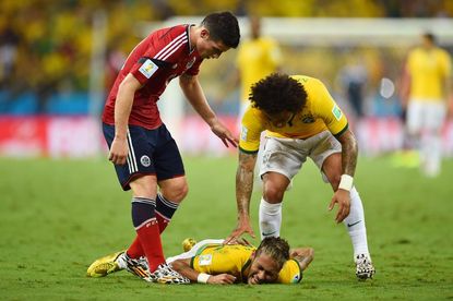 Brazilian star Neymar out of World Cup after freak injury