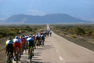 ALTOCOLORADO ARGENTINA JANUARY 31 Peloton Landscape during the 38th Vuelta a San Juan International 2020 Stage 5 a 1695km stage from San Martn to Alto Colorado 2624m vueltasanjuanok VueltaSJ on January 31 2020 in Alto Colorado Argentina Photo by Maximiliano BlancoGetty Images