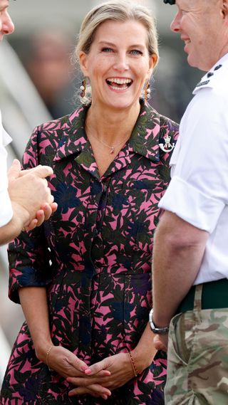 Sophie, Duchess of Edinburgh attends a 5 RIFLES Homecoming Parade at Picton Barracks on October 4, 2024