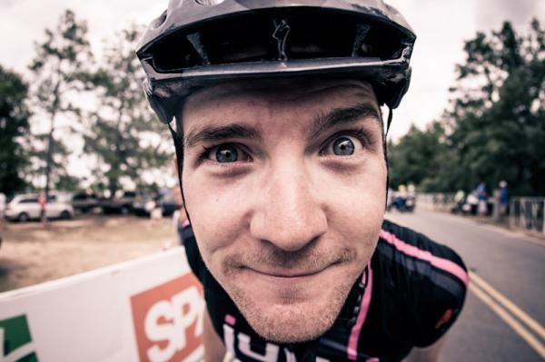 Julian Kyer (Juwi Solar) still looking fresh after his win.