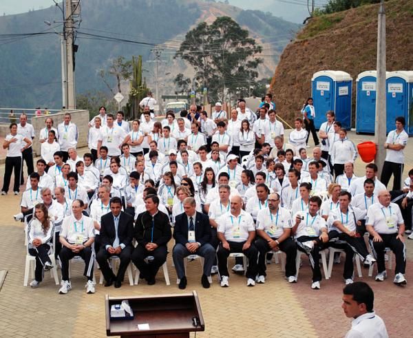 All eyes were on the presentation after the time trial.