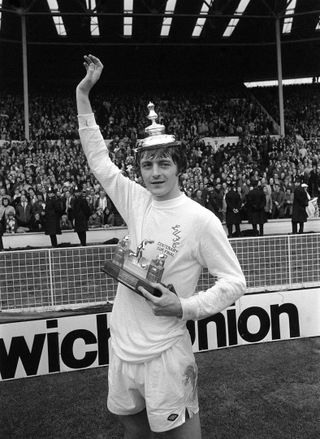 Leeds' Allan Clarke scored twice in the Centenary Cup win.