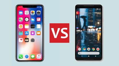 iPhone X and Google Pixel 2 XL