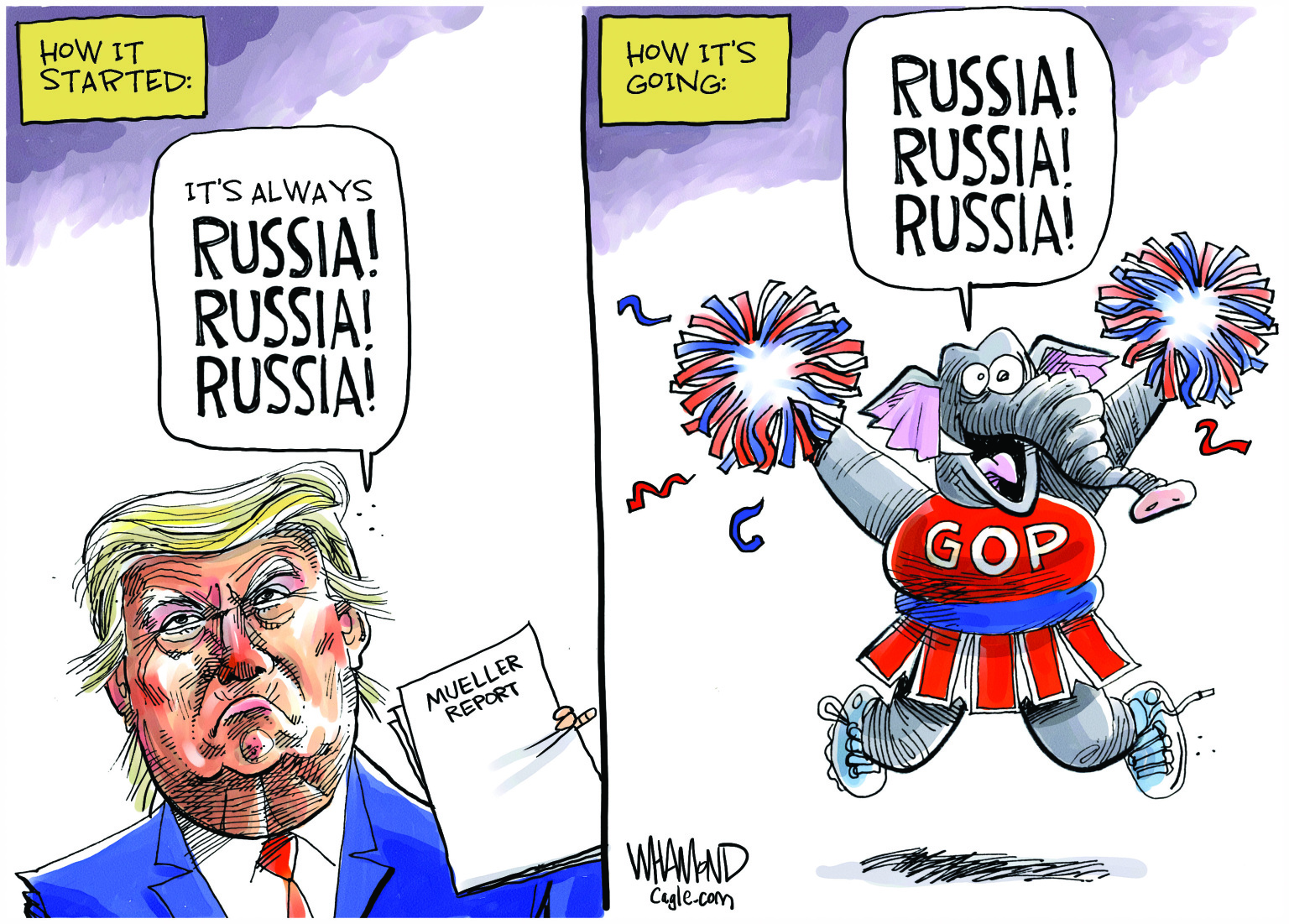 Political cartoon
