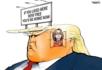 Political Cartoon U.S. Trump Nancy Pelosi impeachment