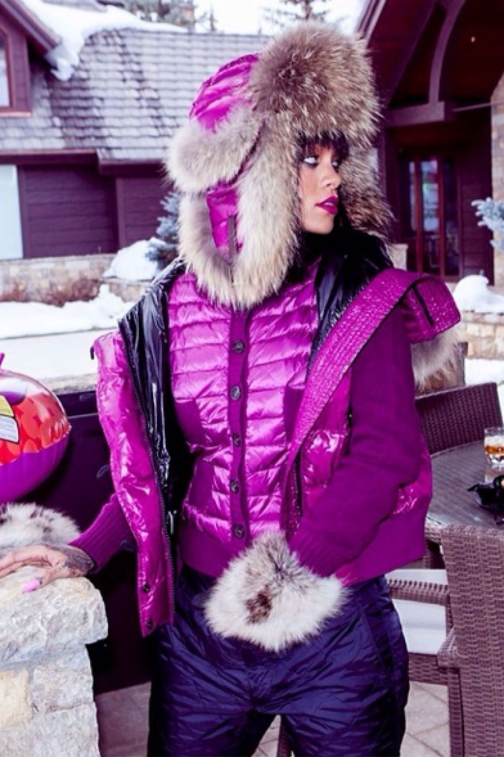 Rihanna celebrates her 26th birthday in Aspen.