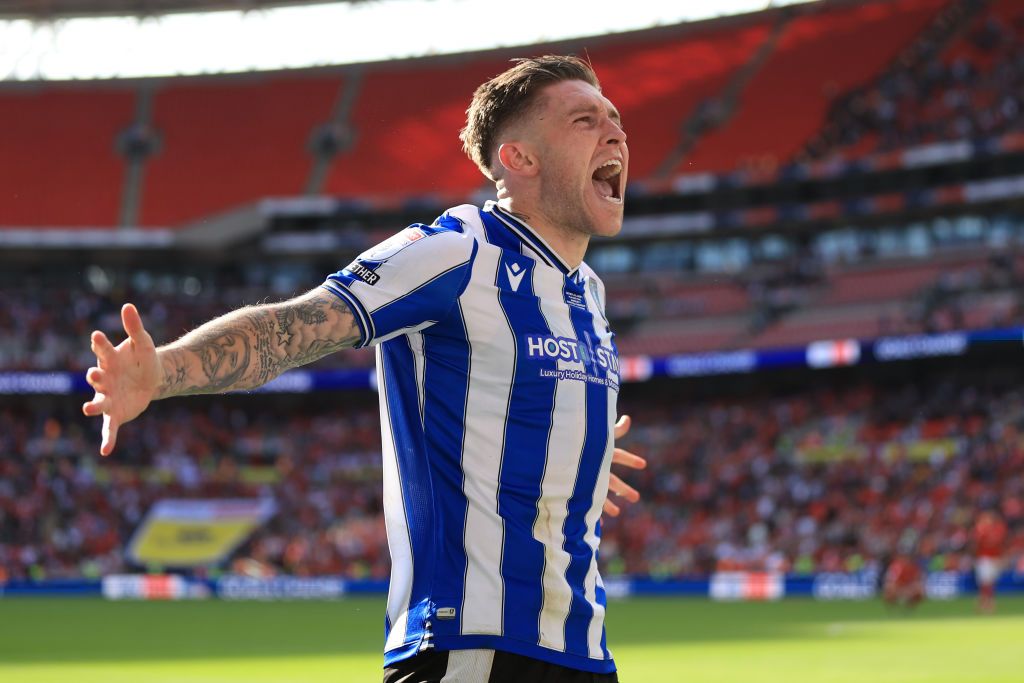 Josh Windass celebrates