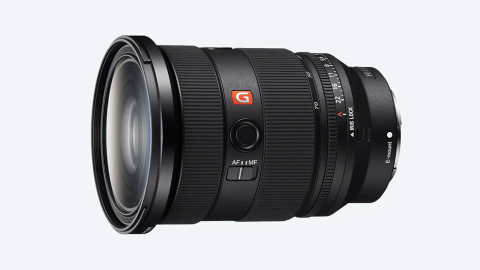 Sony FE 24-70mm F2.8 GM II standard zoom lens side view
