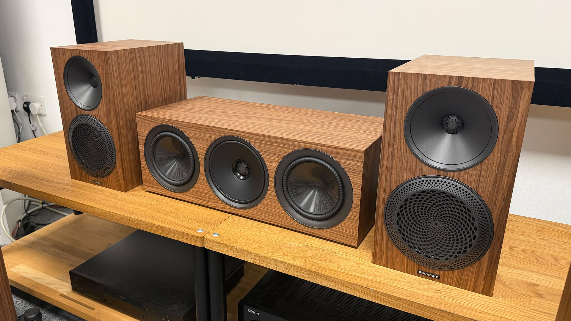 A photograph of a speaker from the Paradigm Premier v2 5.1 package