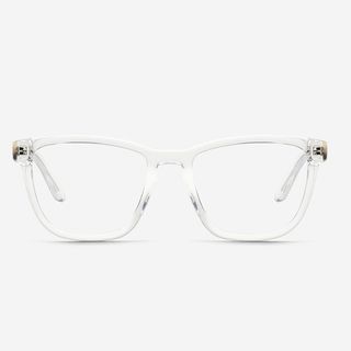 Clear frame glasses