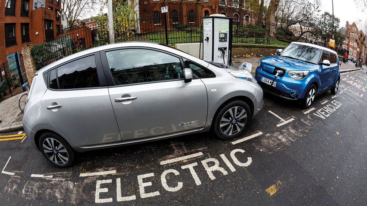 Electric cars charging