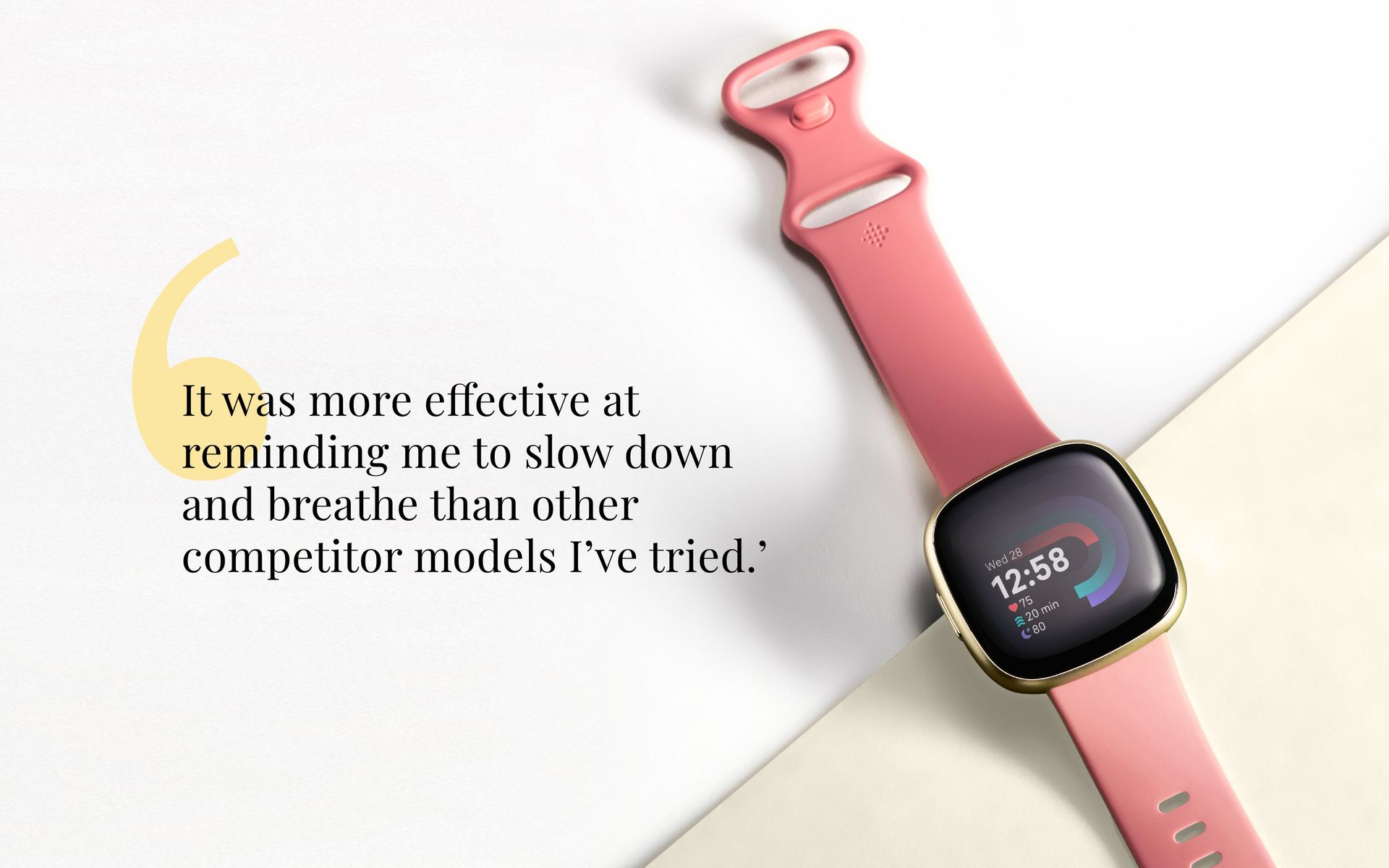 A product shot of the Fitbit Sense 2, tested for our round up of the best fitness trackers
