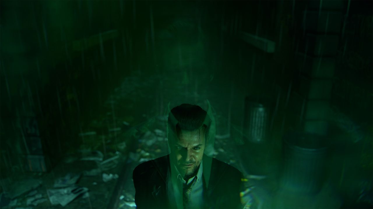 Screenshots of Alan in Alan Wake 2