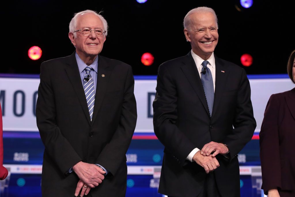 Bernie Sanders and Joe Biden. 