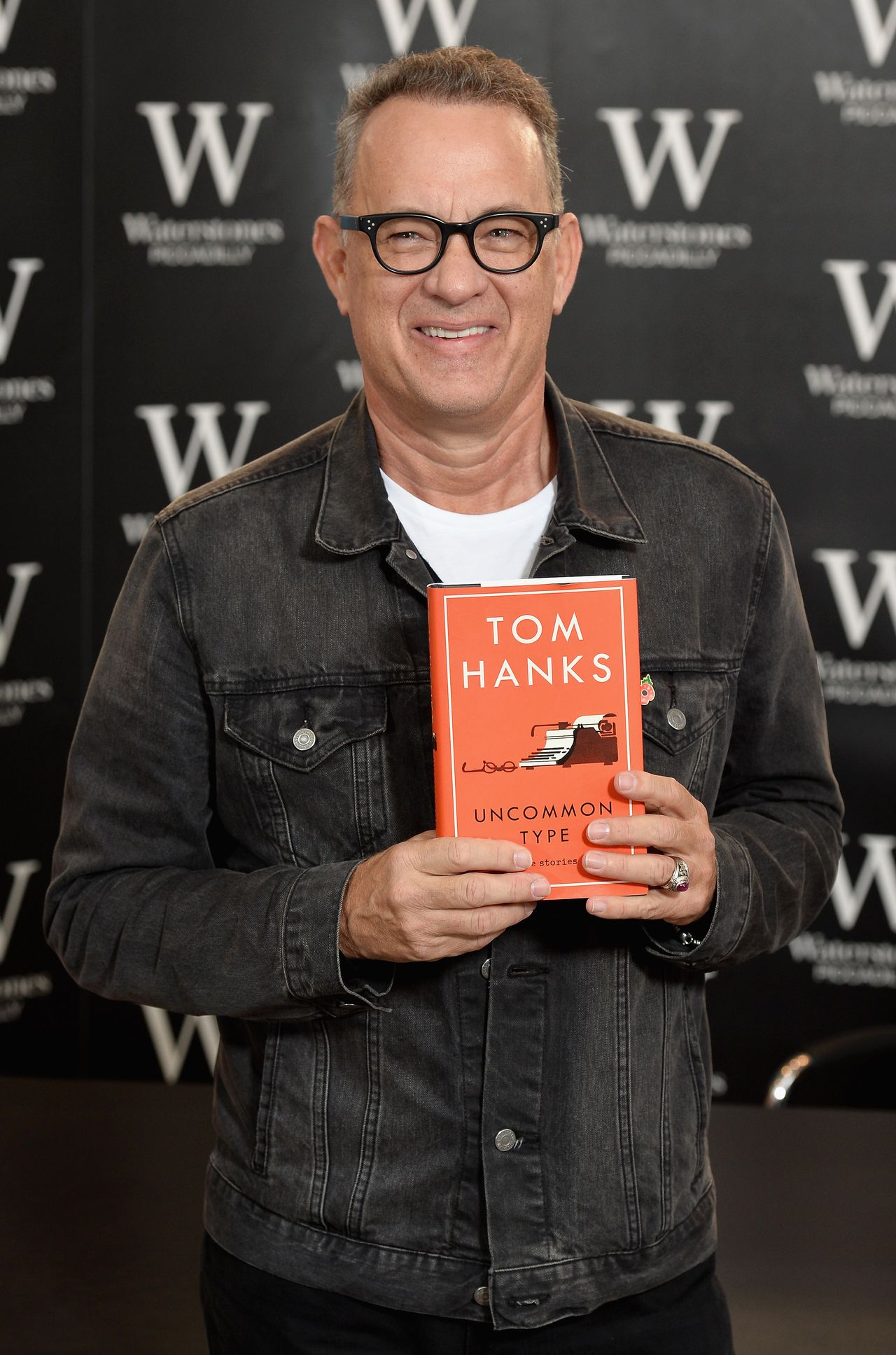 Tom Hanks at a book signing for his book Uncommon Type 2017