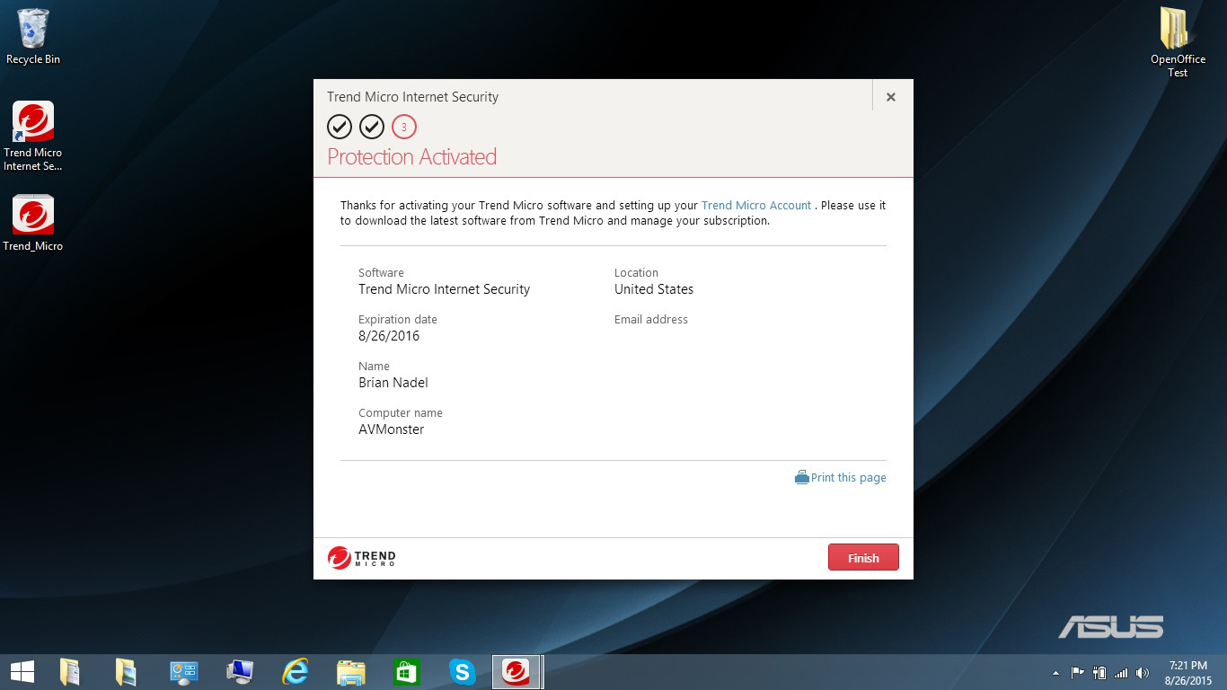 trend micro internet security 2018 test