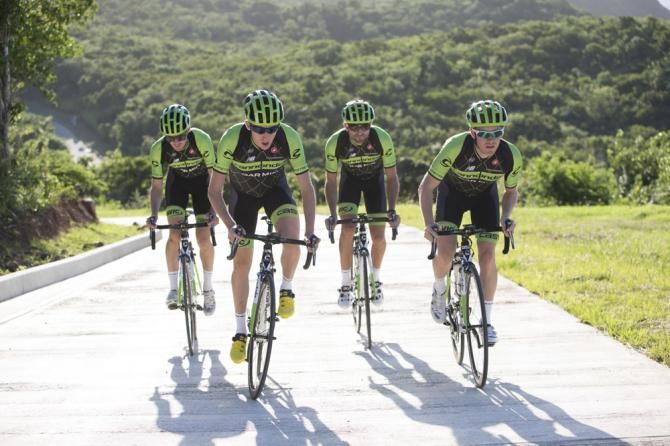 Cannondale-Garmin out training in the British Virgin Islands