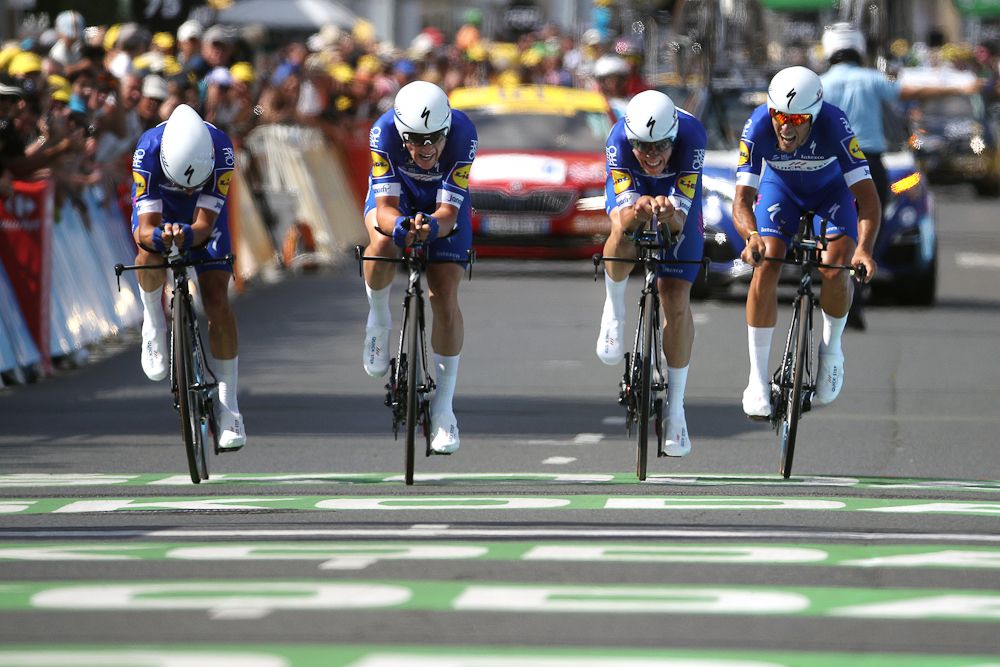 Quick-Step finished 3rd on the day
