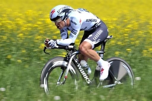 Richie Porte (Saxo Bank-SunGard) rides a good time trial