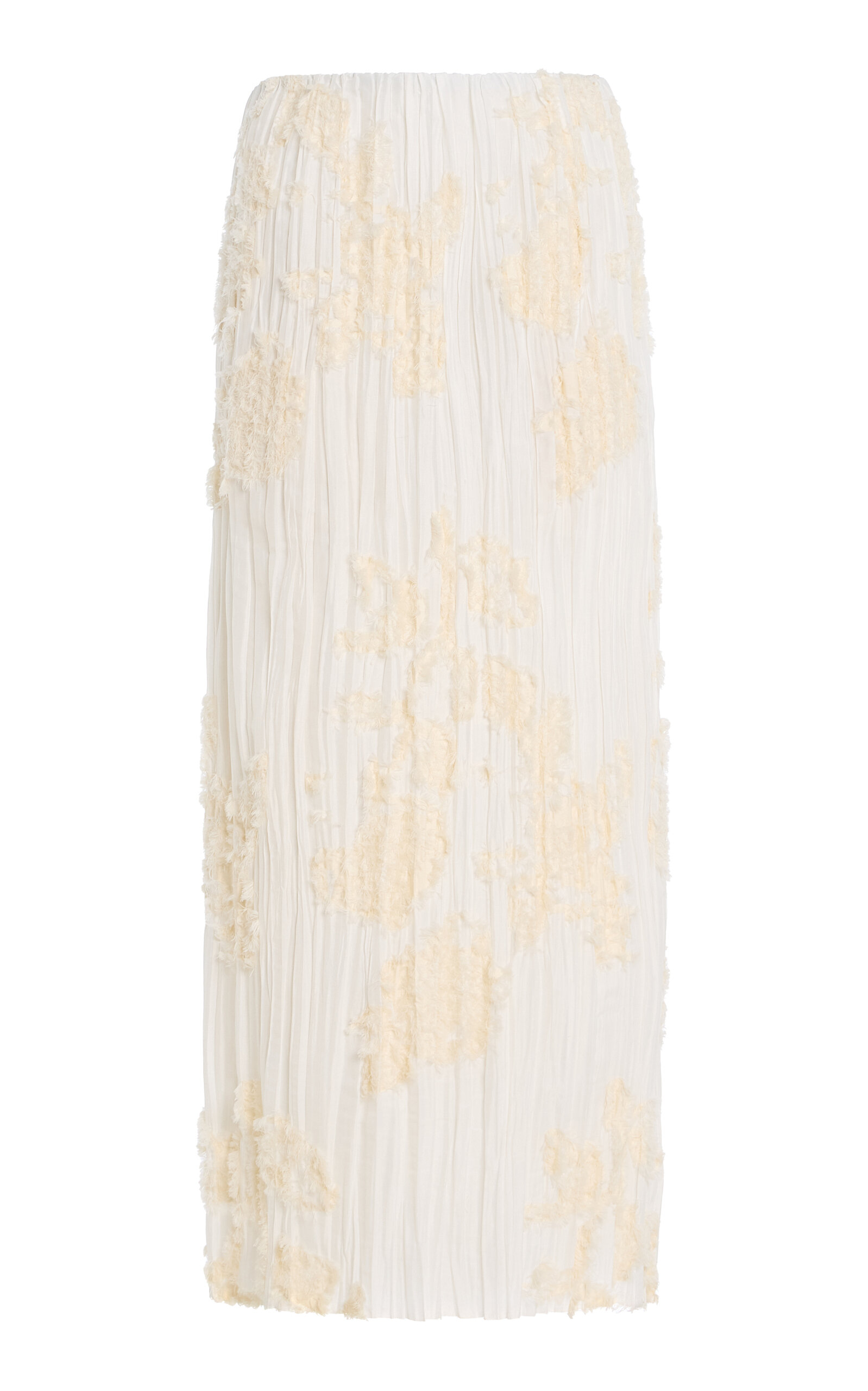 Esse Plisse Cotton-Blend Maxi Skirt