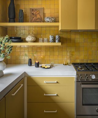 yellow kitchen