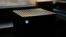 Xbox Series X in silhouette