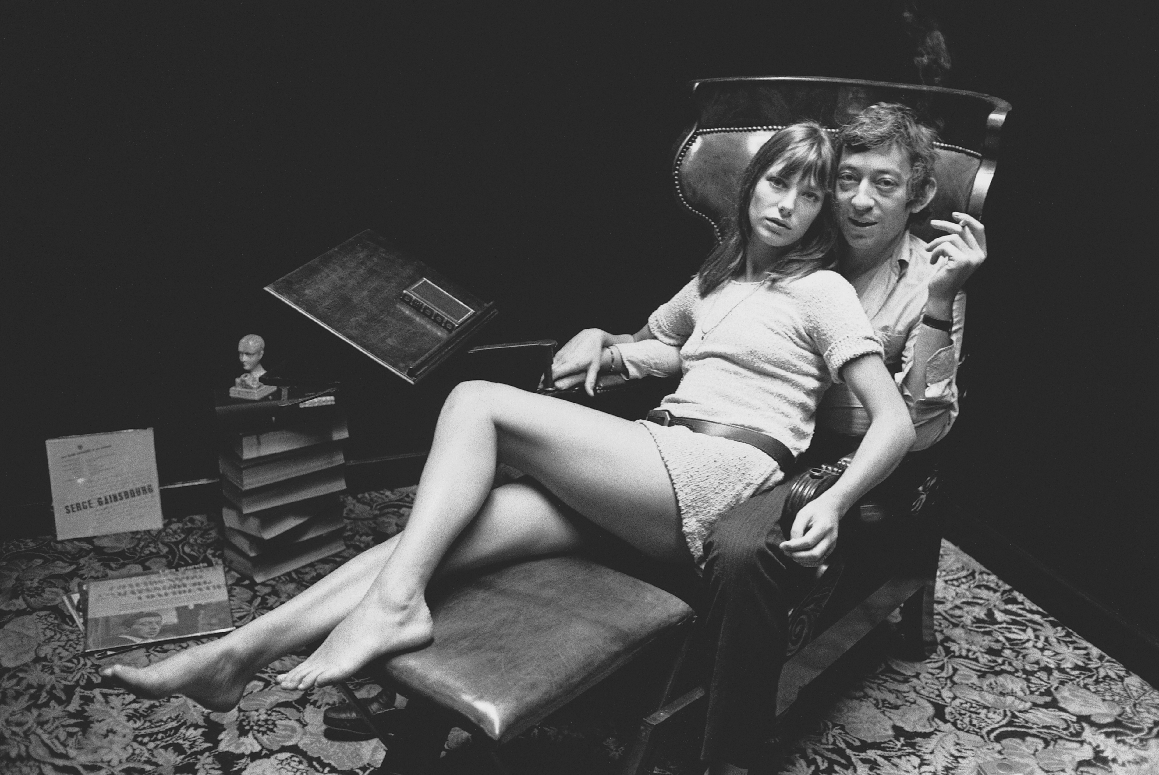 Jane Birkin with her husband Serge Gainsbourg.