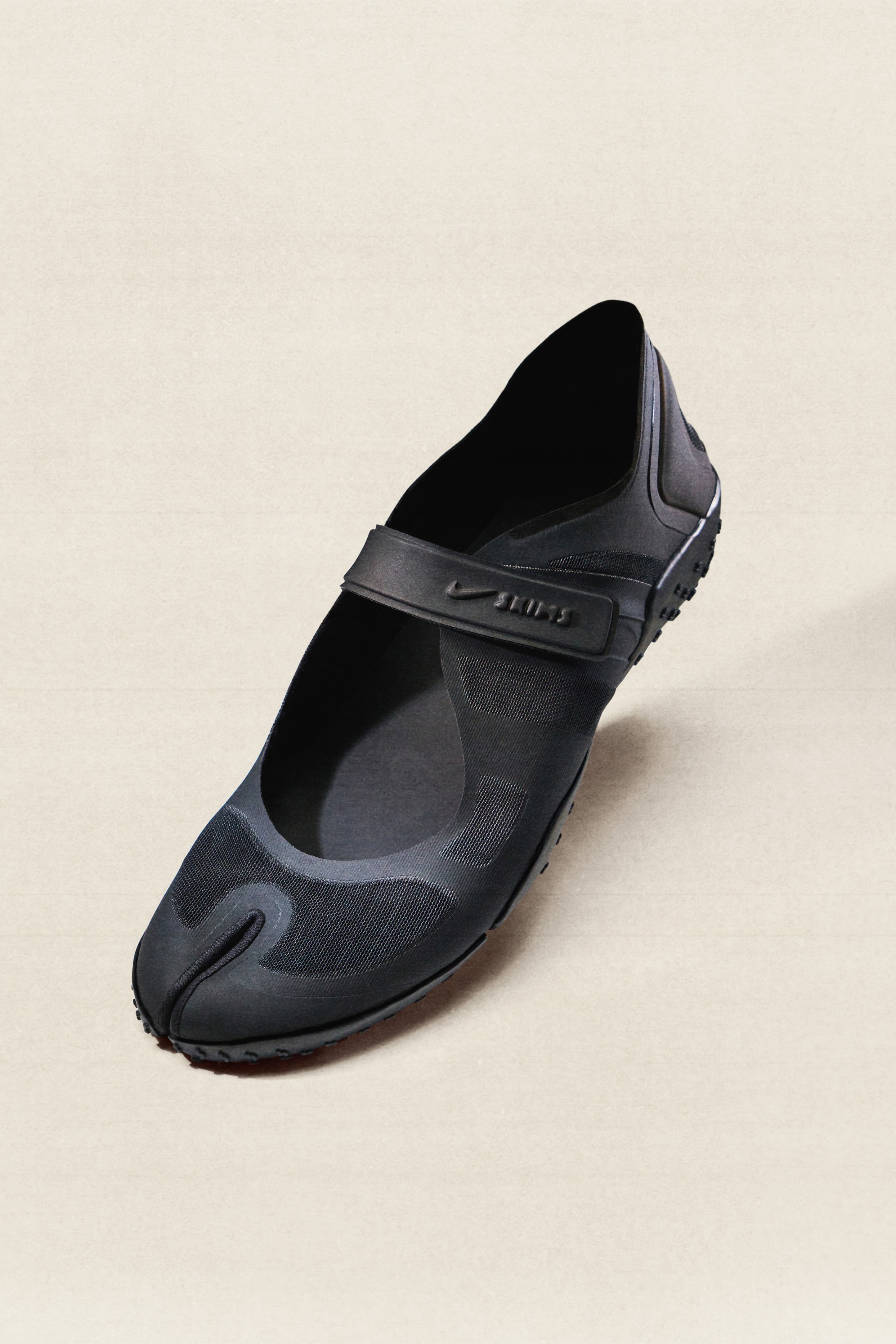 Three NikeSKIMS Rift Mesh shoes created by Kim Kardashian