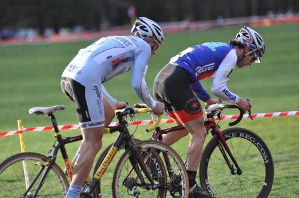 And then there were 2 - only Adam Myerson (Cycle-Smart) and Justin Lindine (BikeReg.com / Joe's Garage / Scott) left chasing Keough