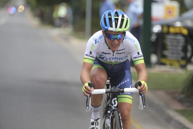 Valentina Scandolara (Orica-AIS) putting the hammer down
