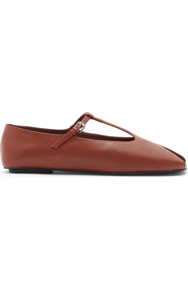 Keeneland T-Strap Peep Toe Flat
