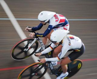 Sarah Hammer (United States Of America National Team) was too strong in the Women's individual pursuit qualifying.