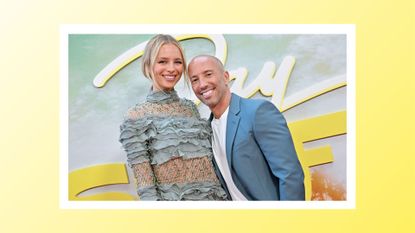 Jason Oppenheim, new girlfriend Marie-Lou Nurk at he World Premiere of Netflix's "Day Shift" at Regal LA Live on August 10, 2022 in Los Angeles, California.