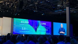 Statistics on GreenLake's performance at HPE Discover 2023