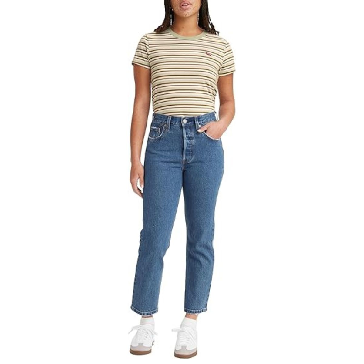 Levi&#039;s Women&#039;s 501 Crop Jeans, Jazz Pop, 27w / 26l