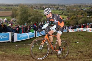 Jonathan Page races on his home turf in Oudenaarde.