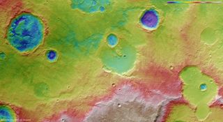 Tagus Valles Topography on Mars