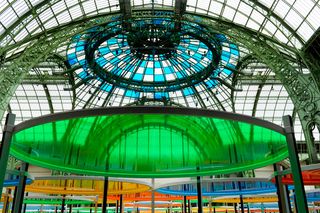 'Excentrique(s)' exhibition by Daniel Buren, 2012, in situ at the Grand Palais