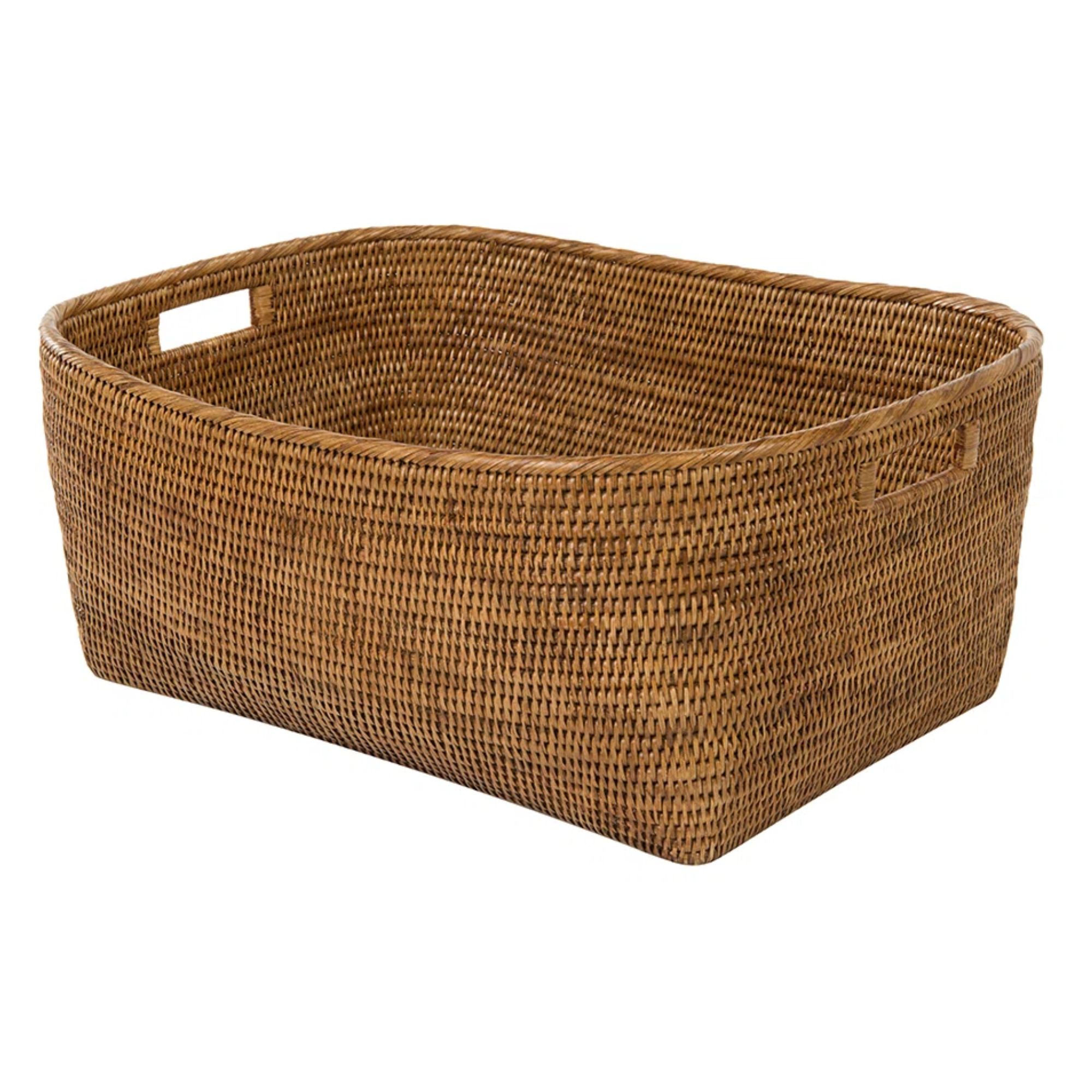 Rattan storage basket